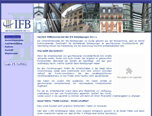 Tablet Screenshot of ifb-beteiligungen.de